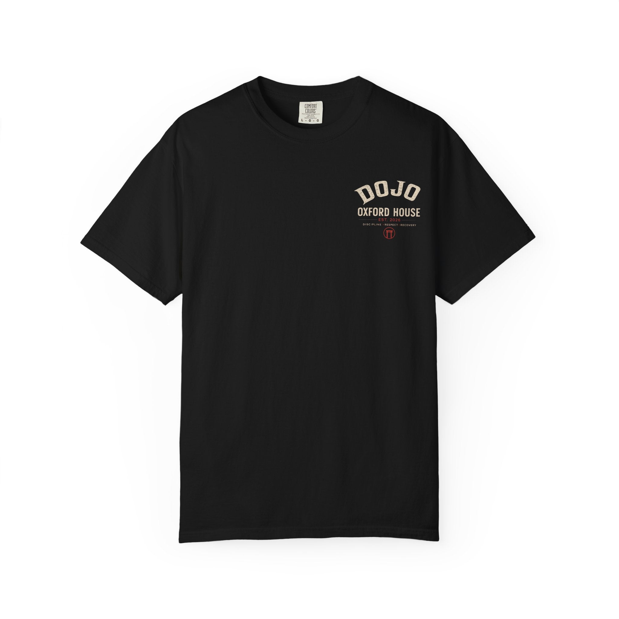 Dojo Oxford House Acid‑Wash Tee — Martial Arts Vintage Graphic T-Shirt