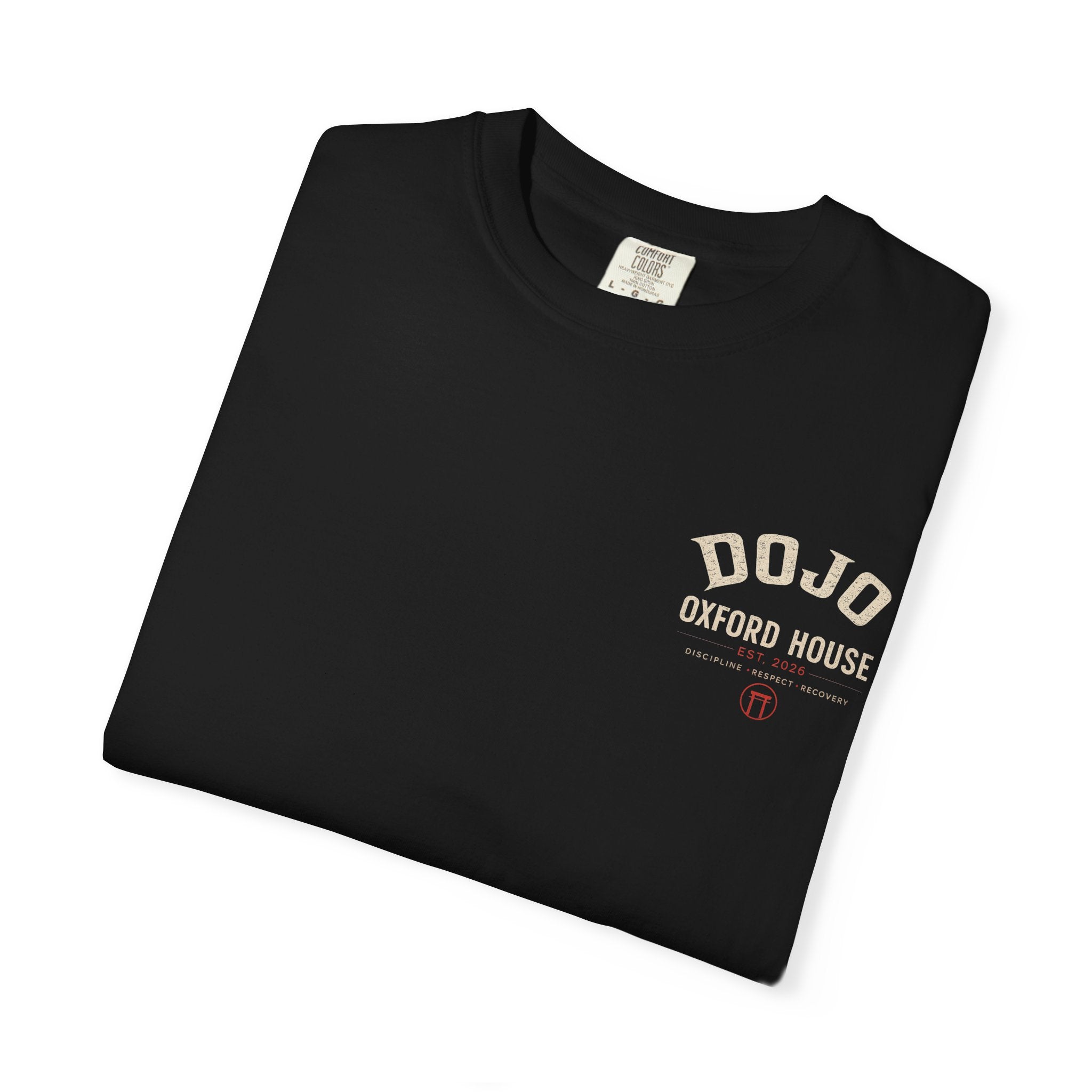 Dojo Oxford House Acid‑Wash Tee — Martial Arts Vintage Graphic T-Shirt